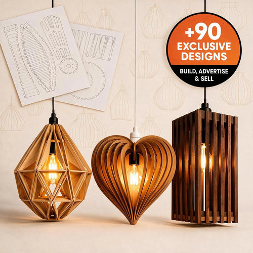 CNC wood pendant lamp - Starter Pack